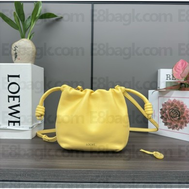 loewe Mini flamenco purse in mellow nappa lambskin 262333 yellow 2024