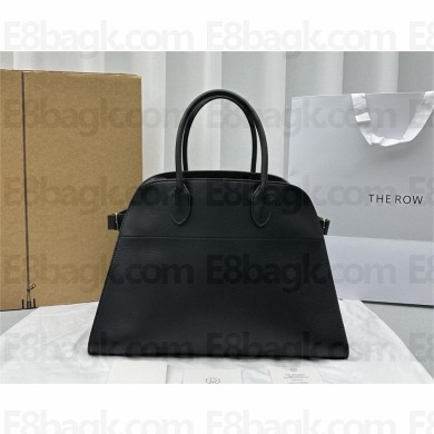 THE ROW MARGAUX 17 BAG IN BOX LEATHER black 2024