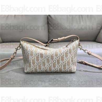 Dior Medium DiorTravel Nomad Pouch IN Natural Dior Oblique Jacquard 2025