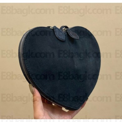 Alaia Le Cœur Heart Bag in Suede royal blue 2024      