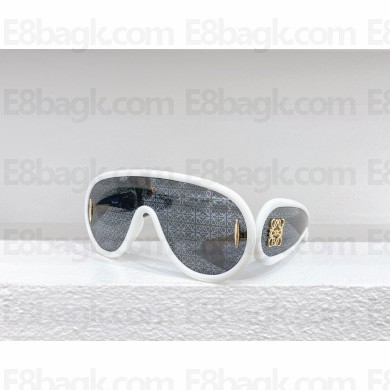 loewe anagram Wave mask sunglasses white 2023