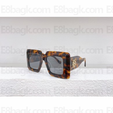 LOEWE Oversized square sunglasses in acetate Kakhi/Havana 2023