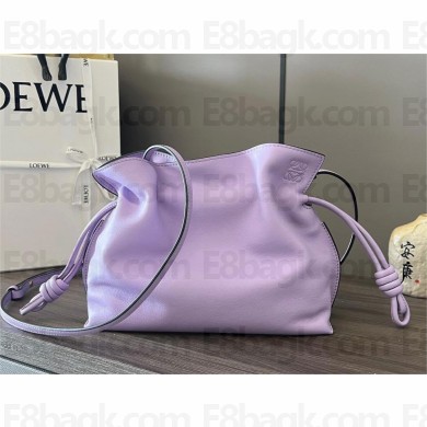 loewe Mini Flamenco clutch in nappa calfskin lavender 2023