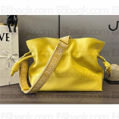 loewe Flamenco clutch in nappa calfskin yellow 2023