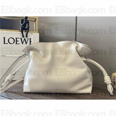 loewe Flamenco clutch in nappa calfskin off white 2023
