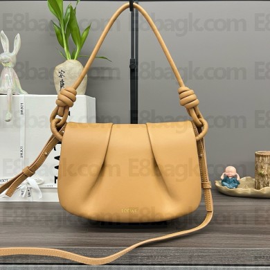 LOEWE Paseo satchel in shiny nappa calfskin Warm Desert  2024