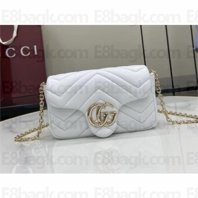 GUCCI GG Marmont mini shoulder bag 841290 white 2025