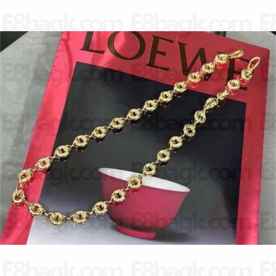 loewe Chunky donut strap in metal gold