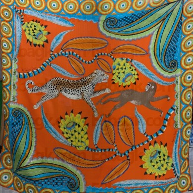 Hermes Cashmere Silk Scarf 140x140cm 20 2022