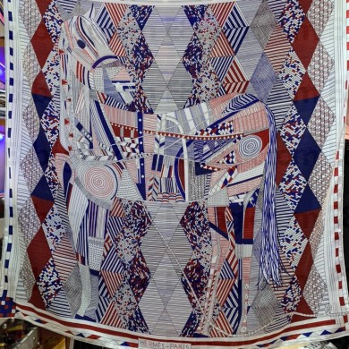 Hermes Cashmere Silk Scarf 140x140cm 42 2022
