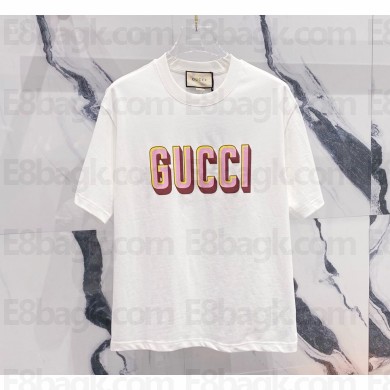 Gucci cotton jersey T-shirt  white 2025