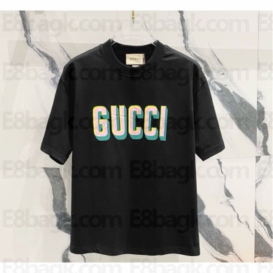 Gucci cotton jersey T-shirt  black 2025