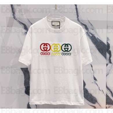 Gucci cotton jersey T-shirt white 012025