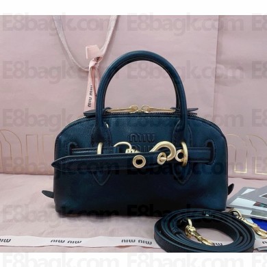 Miu Miu Aventure mini nappa leather bag 5BP090 black 2024