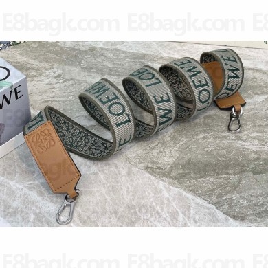 Loewe Anagram strap in jacquard and calfskin 01 2022