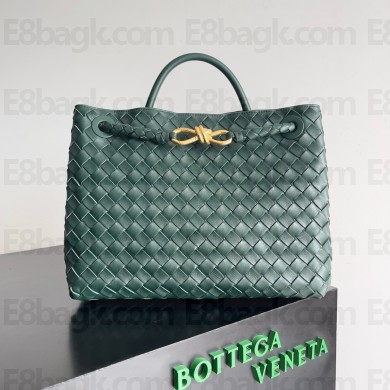 Bottega Veneta Medium Andiamo Top Handle Bag 796592 EMERALD GREEN 2024