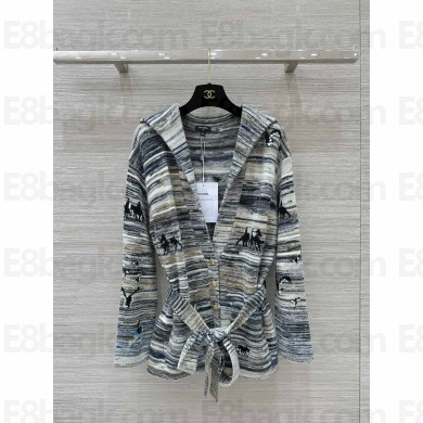 chanel Cashmere, Mohair & Alpaca Gray & Multicolor Jacket P78443 2024