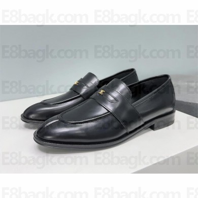 Celine TRIOMPHE LOAFER CELINE MALAQUAIS in POLISHED BULLSKIN black 2022