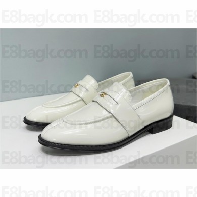 Celine TRIOMPHE LOAFER CELINE MALAQUAIS in POLISHED BULLSKIN white 2022