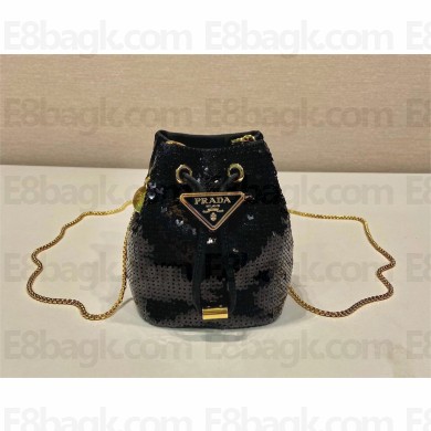 Prada patent leather Mini Pouch 1NR016 black 2024