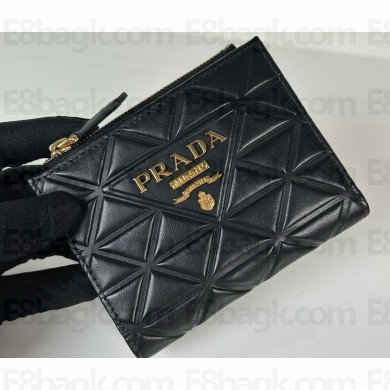 Prada Small nappa leather wallet 1ML050 black 2024