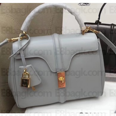 Celine Calfskin Small 16 Bag Pale Gray 188003/188004 2019