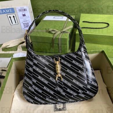 GUCCI X BALENCIAGA The Hacker Project SMALL Jackie 1961 bag BLACK