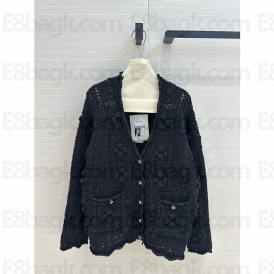 CHANEL BLACK COTTON Cardigan P78713 2025