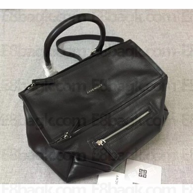 GIVENCHY LARGE PANDORA GOATSKIN SATCHEL BAG BLACK