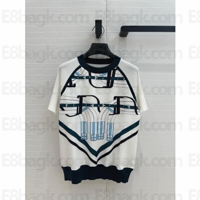 Hermes CHAIN  PRINTED short sleeved sweater 01 2025