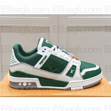 Louis Vuitton women/men LV Trainer Borneo Green 1ADHRC 1104-2024