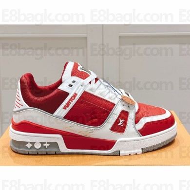 Louis Vuitton women/men LV Trainer Sari Red 1ADHT0 1104-2024