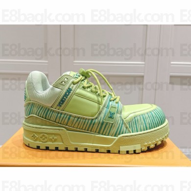 Louis Vuitton women/men LV x Park Seo-Bo LV Trainer Maxi Green 1AD9VN 1104-2024