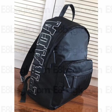 Prada Fabric Backpack 2VZ066 Black 05 2018