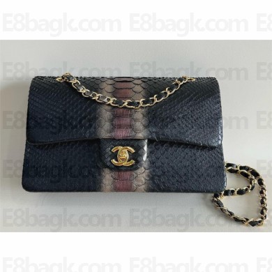 Chanel Python Medium Classic flap bag 1112 36 2024