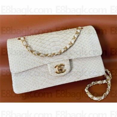 Chanel Python Medium Classic flap bag 1112 21 2024