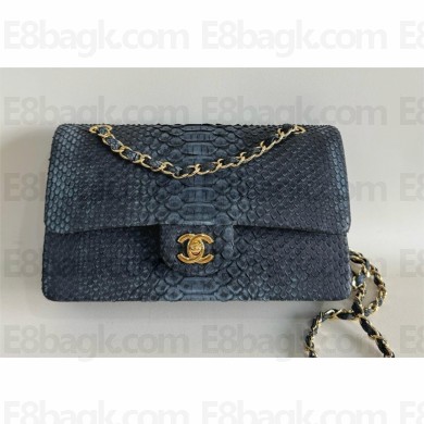 Chanel Python Medium Classic flap bag 1112 24 2024