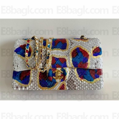 Chanel Python Medium Classic flap bag 1112 30 2024