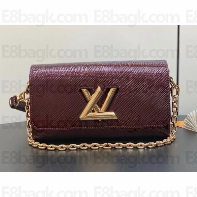 Louis vuitton Twist West Eip leather burgundy shoulder bag M24603 2024