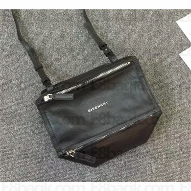 GIVENCHY PANDORA SMALL GOATSKIN SATCHEL BAG BLACK