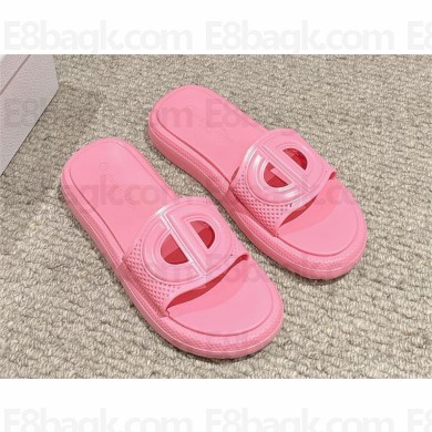 DIOR pink rubber Dioriviera D-Club Slide 2024