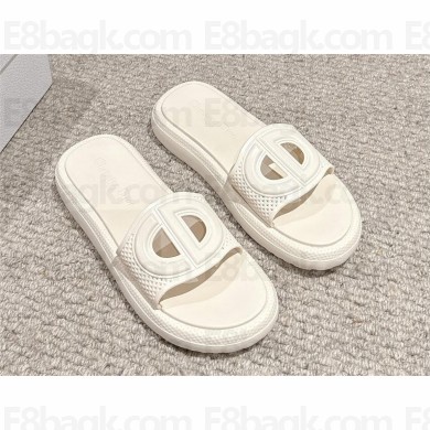 DIOR white rubber Dioriviera D-Club Slide 2024