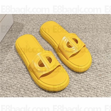 DIOR yellow rubber Dioriviera D-Club Slide 2024