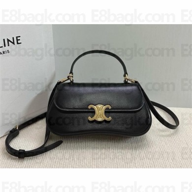 CELINE TEEN CELINE LOLA in shiny calfskin BLACK 2024