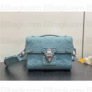 LOUIS VUITTON Taurillon Monogram embossed cowhide leather soul trunk M13870 WATER GREEN 2025