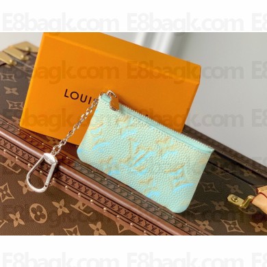louis vuitton Monogram Empreinte leather Key Pouch m81297