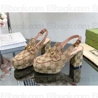 Gucci GG CANVAS Women's Horsebit mule 776916 2024