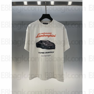 Balenciaga x Automobili white T-shirt 2025
