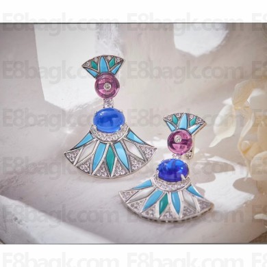 bvlgari divas' dream earrings blue 2023