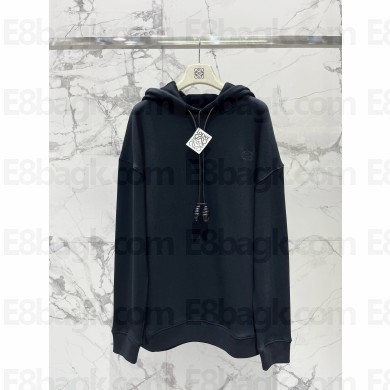 LOEWE BLACK HOODIE 2024